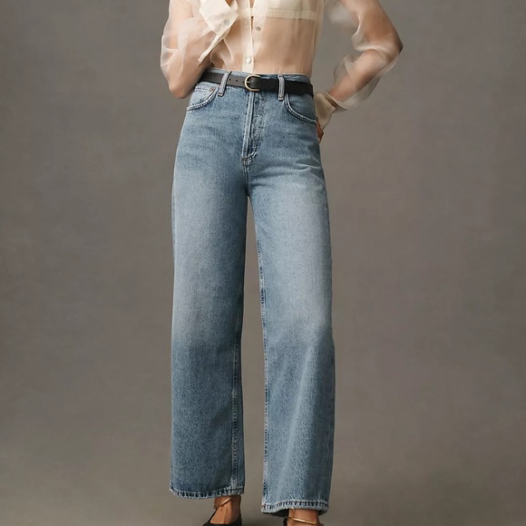 AGOLDE Ren High-Rise Wide-Leg Jeans - Picture 4 of 8
